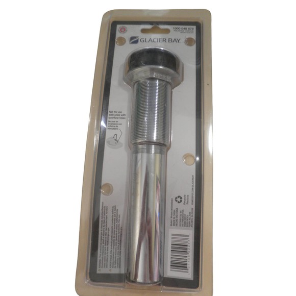 Glacier Bay 2-3/4 in. Lavatory Sink Brass Grid Drain without Overflow in Chrome - Picture 4 of 7